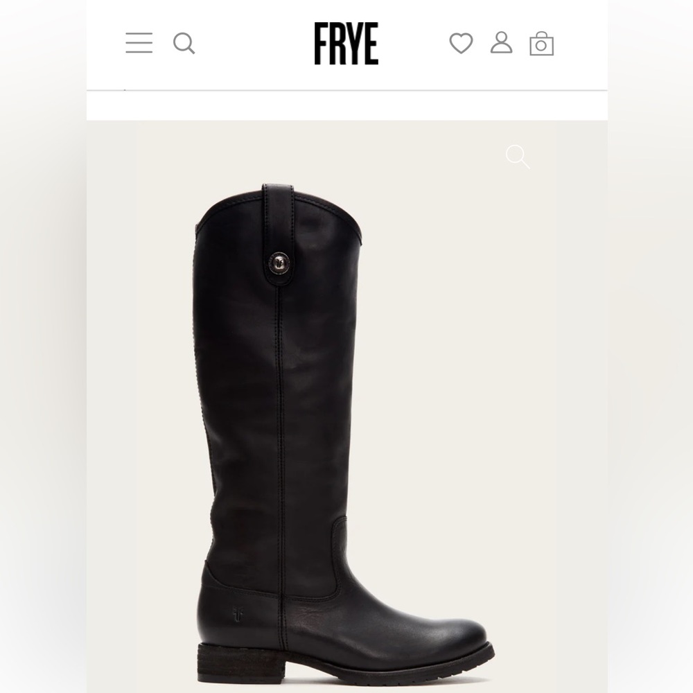 NEW FRYE TALL BLACK MELISSA BUTTON BOOT